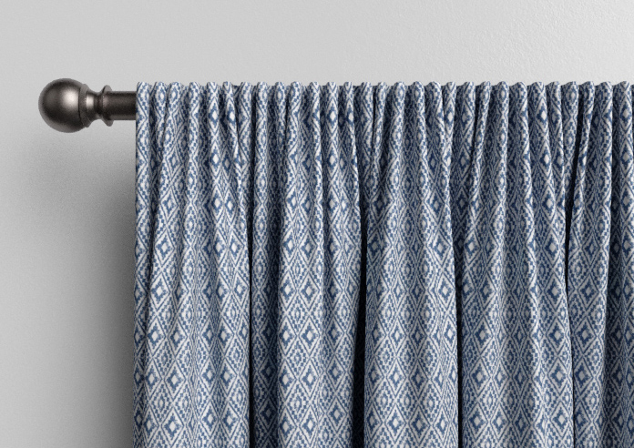 Aztec, Indigo - Made to Measure Curtains - Image 9